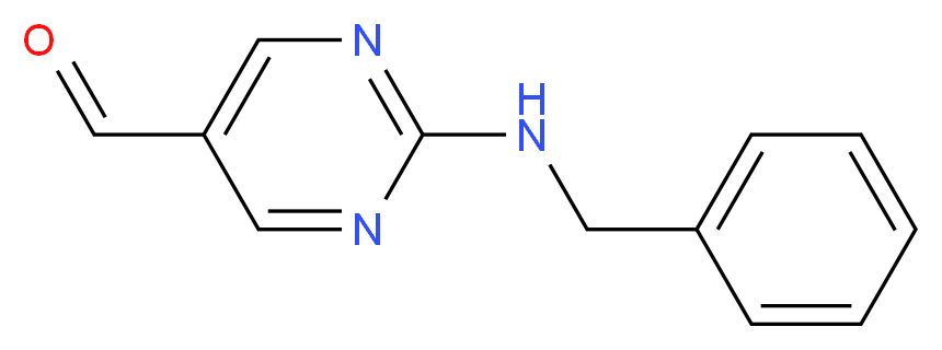2-(benzylamino)pyrimidine-5-carbaldehyde_分子结构_CAS_946778-44-5)