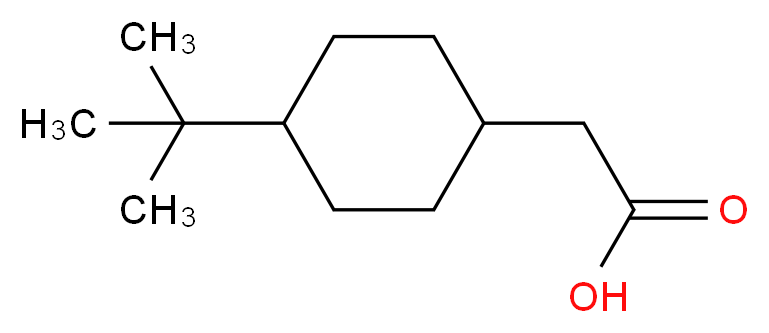 (4-tert-Butylcyclohexyl)acetic acid_分子结构_CAS_105906-07-8)