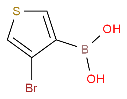 3-BROMOTHIOPHENE-4-BORONIC ACID_分子结构_CAS_101084-76-8)