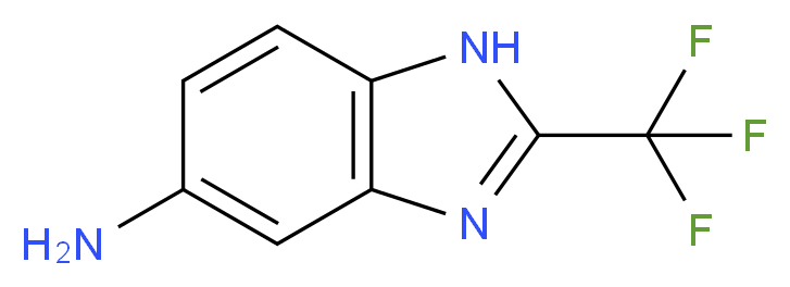 5-Amino-2-(trifluoromethyl)benzimidazole_分子结构_CAS_3671-66-7)