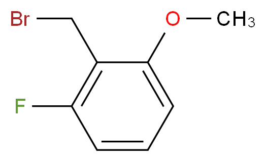 2-(bromomethyl)-1-fluoro-3-methoxybenzene_分子结构_CAS_500912-17-4