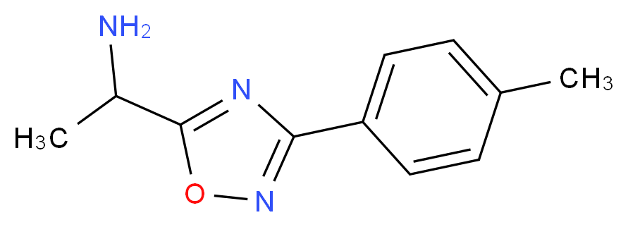 1-[3-(4-methylphenyl)-1,2,4-oxadiazol-5-yl]ethanamine_分子结构_CAS_915922-88-2)