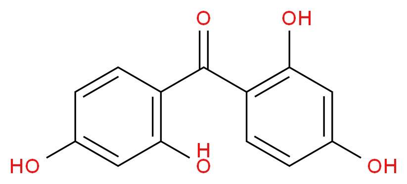 4-(2,4-dihydroxybenzoyl)benzene-1,3-diol_分子结构_CAS_131-55-5