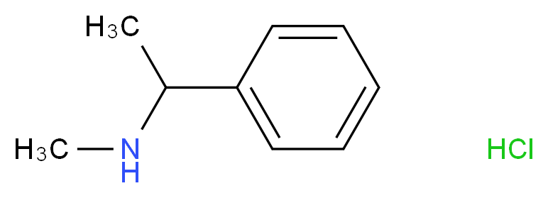 methyl(1-phenylethyl)amine hydrochloride_分子结构_CAS_10408-89-6