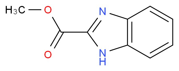 methyl 1H-1,3-benzodiazole-2-carboxylate_分子结构_CAS_)