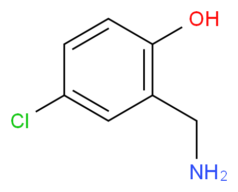 2-(AMINOMETHYL)-4-CHLOROPHENOL_分子结构_CAS_3970-05-6)