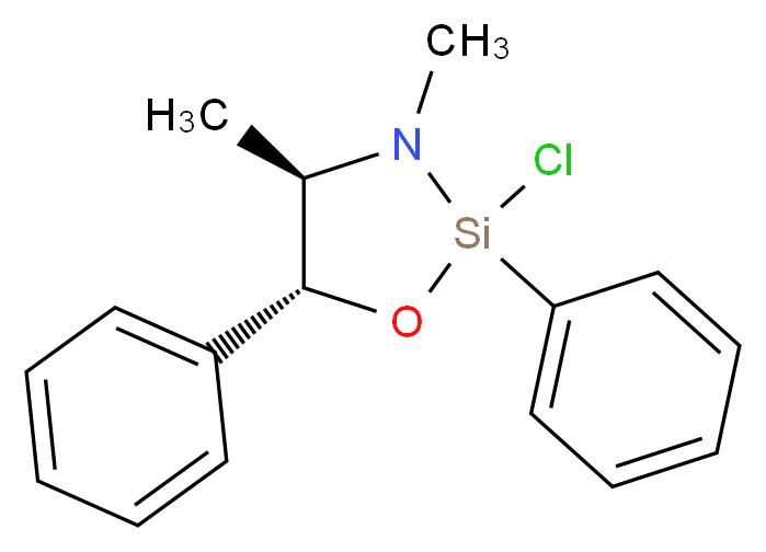 (4R,5R)-2-chloro-3,4-dimethyl-2,5-diphenyl-1,3,2-oxazasilolidine_分子结构_CAS_1236123-69-5