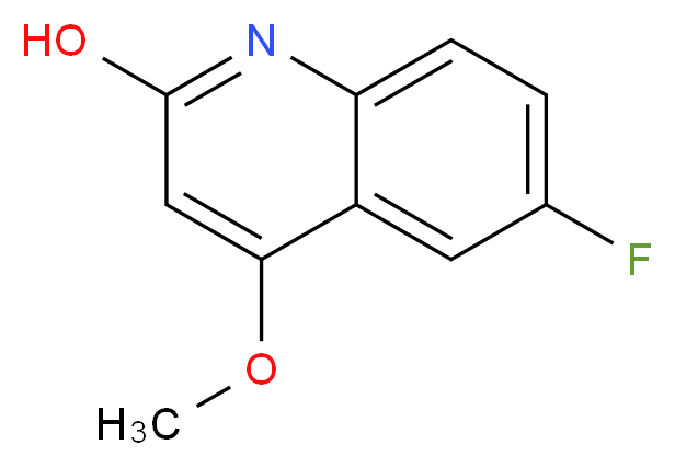 6-FLUORO-4-METHOXYQUINOLIN-2-OL_分子结构_CAS_1196155-78-8)