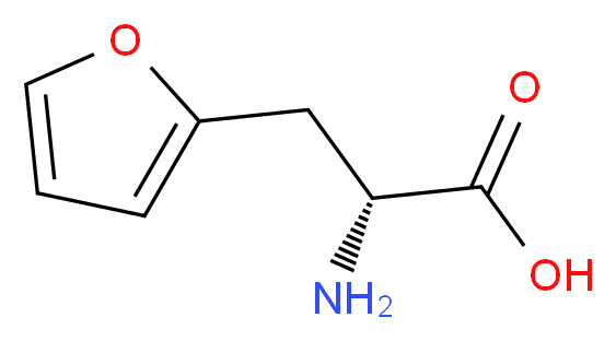 (2R)-2-amino-3-(furan-2-yl)propanoic acid_分子结构_CAS_127682-08-0