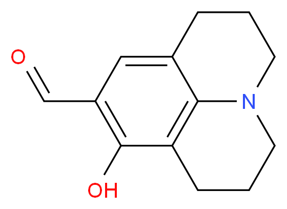 8-hydroxy-1-azatricyclo[7.3.1.0<sup>5</sup>,<sup>1</sup><sup>3</sup>]trideca-5,7,9(13)-triene-7-carbaldehyde_分子结构_CAS_63149-33-7