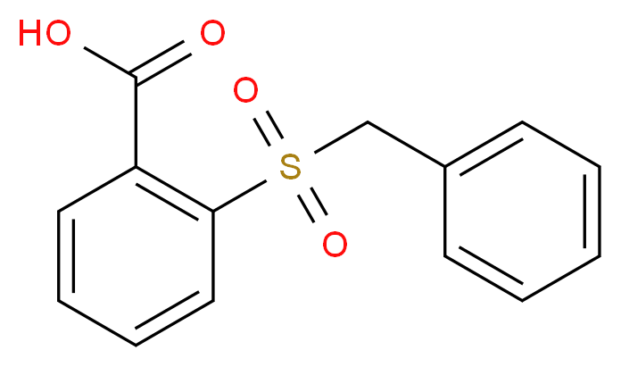 2-(benzylsulfonyl)benzoic acid_分子结构_CAS_13536-21-5)