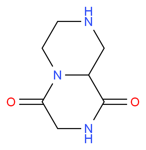 tetrahydro-2H-pyrazino[1,2-a]pyrazine-1,4(3H,6H)-dione_分子结构_CAS_1256642-92-8)