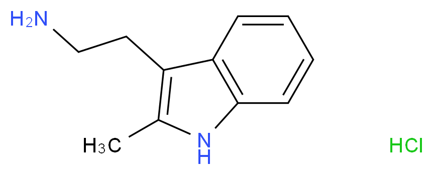 2-(2-Methyl-1H-indol-3-yl)ethanamine hydrochloride_分子结构_CAS_2826-95-1)