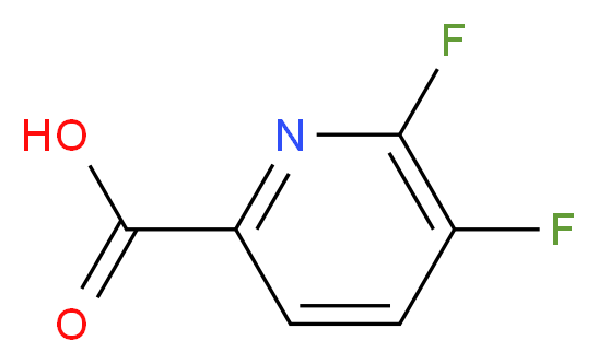5,6-DIFLUOROPYRIDINE-2-CARBOXYLIC ACID_分子结构_CAS_851386-38-4)