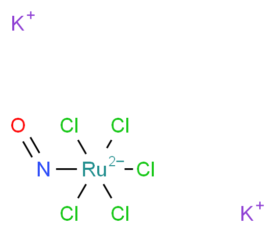 dipotassium pentachloro(nitroso)rutheniumdiuide_分子结构_CAS_14854-54-7