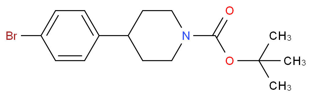 tert-butyl 4-(4-bromophenyl)piperidine-1-carboxylate_分子结构_CAS_769944-78-7