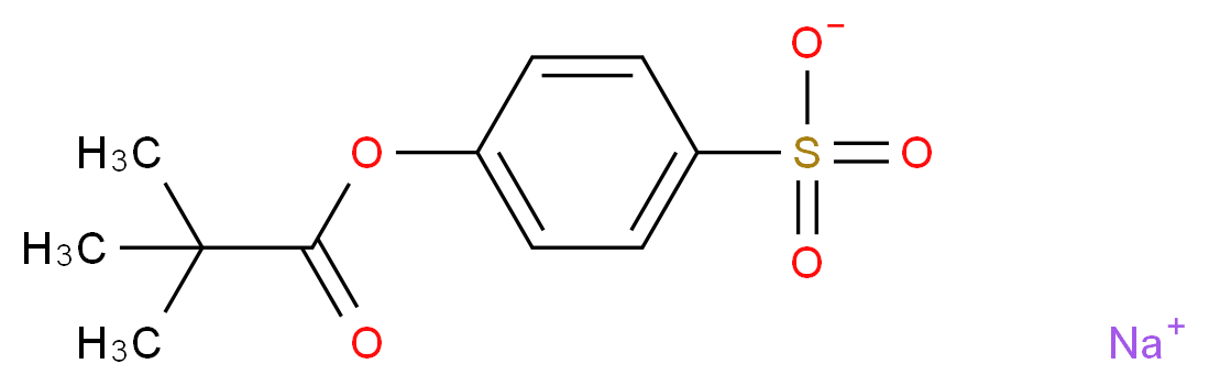 sodium 4-[(2,2-dimethylpropanoyl)oxy]benzene-1-sulfonate_分子结构_CAS_188114-91-2