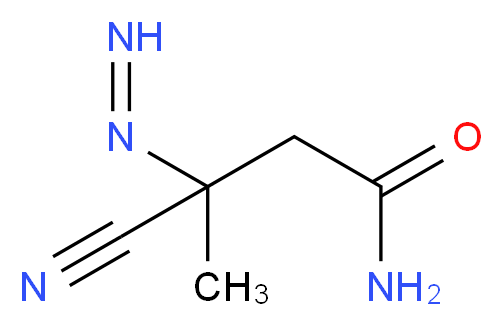 3-Cyano-3-diazenylbutanamide_分子结构_CAS_10288-28-5)