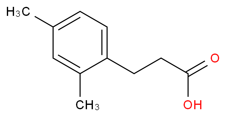 3-(2,4-dimethylphenyl)propanoic acid_分子结构_CAS_1811-85-4)