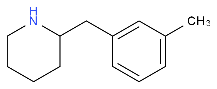 2-[(3-methylphenyl)methyl]piperidine_分子结构_CAS_383128-55-0