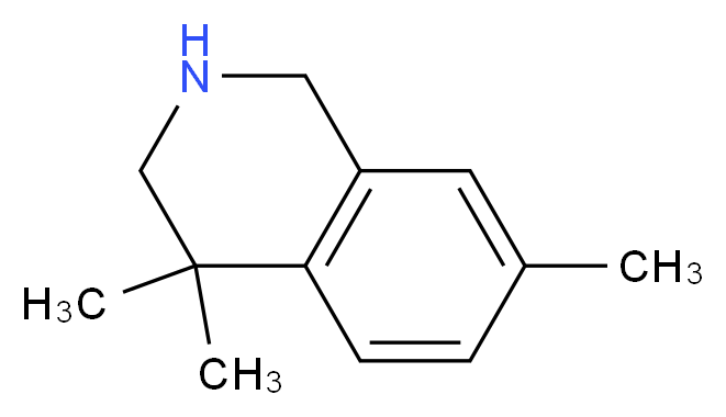 4,4,7-TriMethyl-1,2,3,4-tetrahydroisoquinoline_分子结构_CAS_1267391-08-1)