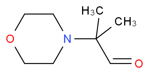 2-Methyl-2-morpholinopropanal_分子结构_CAS_16042-91-4)