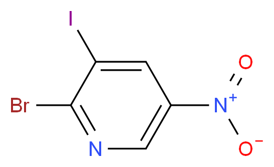 2-Bromo-3-iodo-5-nitropyridine_分子结构_CAS_)