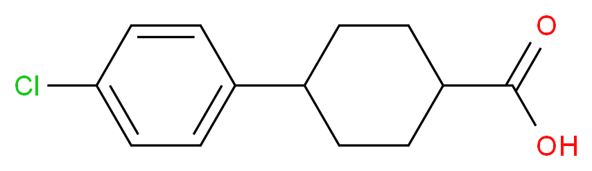 4-(4-Chlorophenyl)cyclohexanecarboxylic acid_分子结构_CAS_95233-37-7)