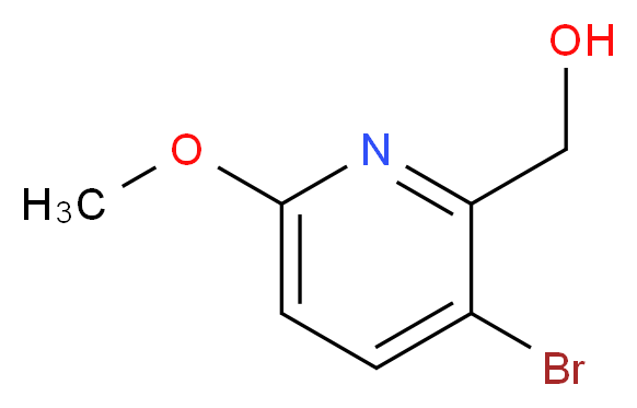 (3-Bromo-6-methoxypyridin-2-yl)methanol_分子结构_CAS_623942-84-7)