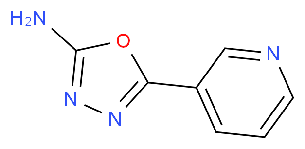 5-(pyridin-3-yl)-1,3,4-oxadiazol-2-amine_分子结构_CAS_5711-73-9)