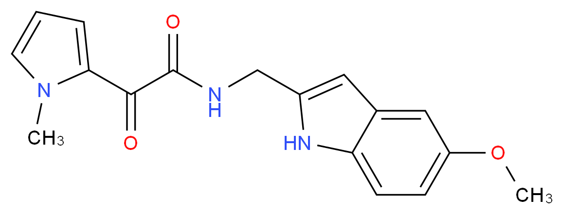 N-[(5-methoxy-1H-indol-2-yl)methyl]-2-(1-methyl-1H-pyrrol-2-yl)-2-oxoacetamide_分子结构_CAS_)
