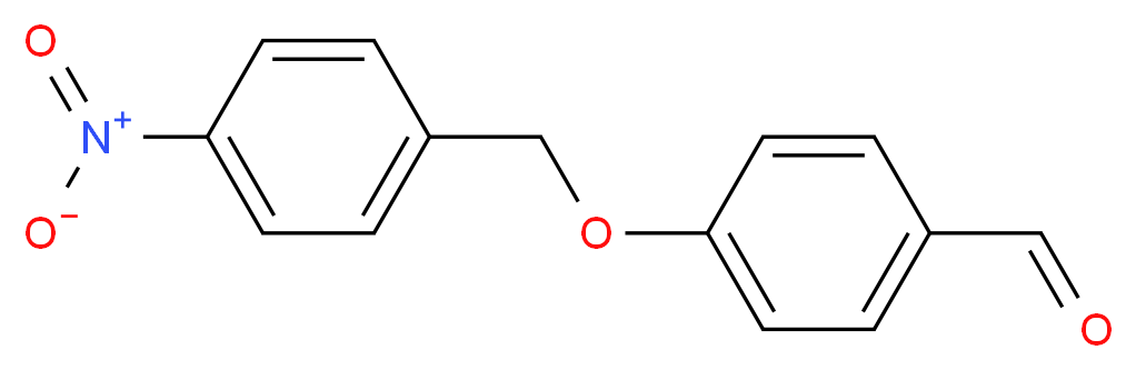 4-(4-硝基苯甲氧基)苯甲醛_分子结构_CAS_67565-48-4)