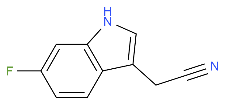 2-(6-fluoro-1H-indol-3-yl)acetonitrile_分子结构_CAS_)