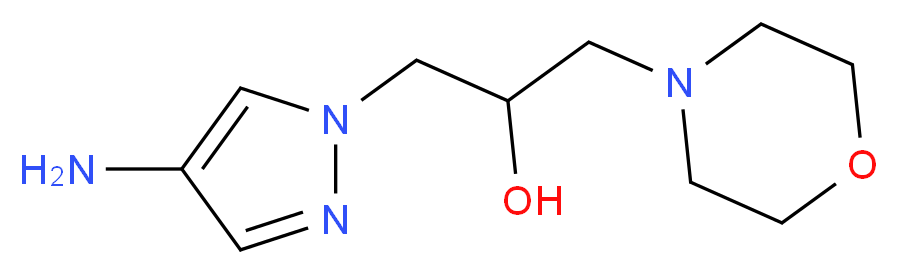 1-(4-amino-1H-pyrazol-1-yl)-3-(morpholin-4-yl)propan-2-ol_分子结构_CAS_)