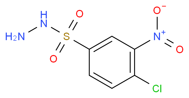 4-chloro-3-nitrobenzene-1-sulfonohydrazide_分子结构_CAS_6655-80-7