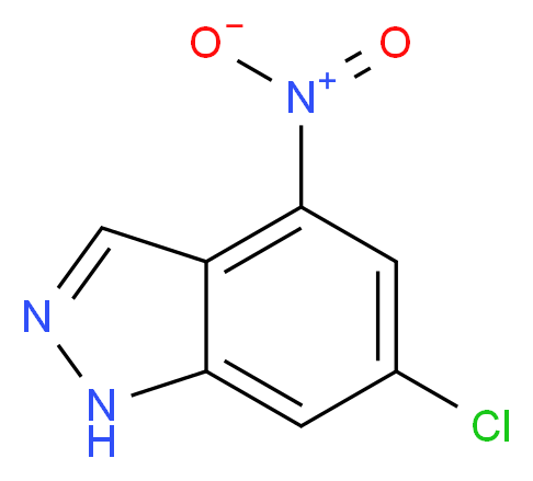 6-Chloro-4-nitro-1H-indazole_分子结构_CAS_885519-50-6)