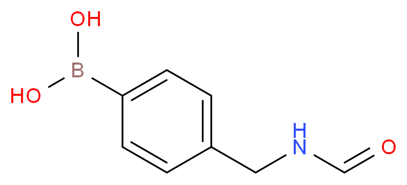 [4-(formamidomethyl)phenyl]boronic acid_分子结构_CAS_121177-82-0