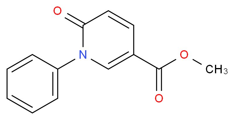 methyl 6-oxo-1-phenyl-1,6-dihydropyridine-3-carboxylate_分子结构_CAS_77837-09-3