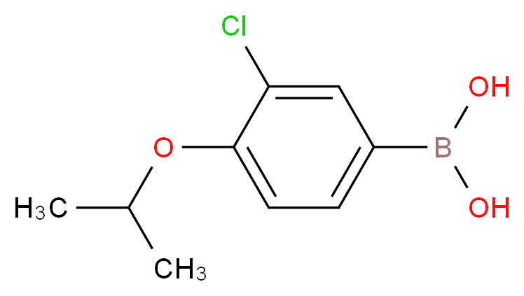 3-氯-4-异丙氧基苯基硼酸_分子结构_CAS_480438-56-0)