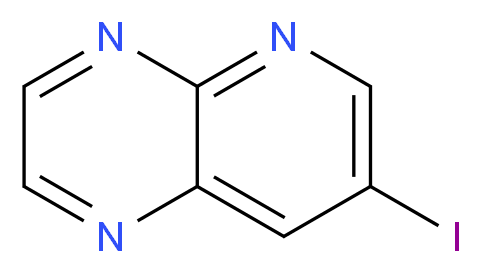 7-iodopyrido[2,3-b]pyrazine_分子结构_CAS_1120214-98-3