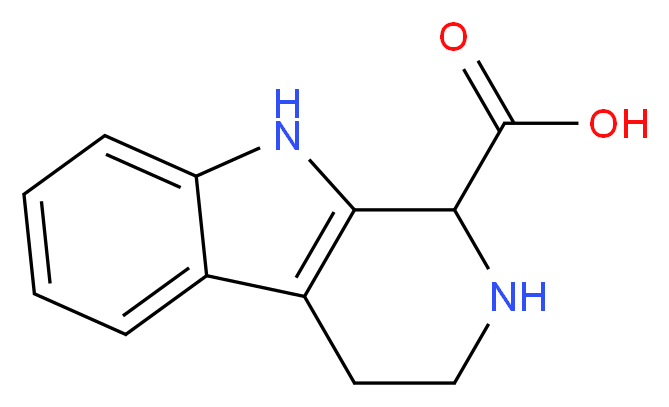 1H,2H,3H,4H,9H-pyrido[3,4-b]indole-1-carboxylic acid_分子结构_CAS_6649-91-8