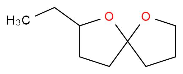 2-ethyl-1,6-dioxaspiro[4.4]nonane_分子结构_CAS_38401-84-2