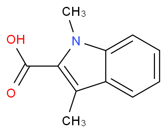 1,3-dimethyl-1H-indole-2-carboxylic acid_分子结构_CAS_204919-54-0