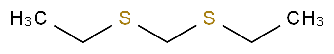 {[(ethylsulfanyl)methyl]sulfanyl}ethane_分子结构_CAS_4396-19-4