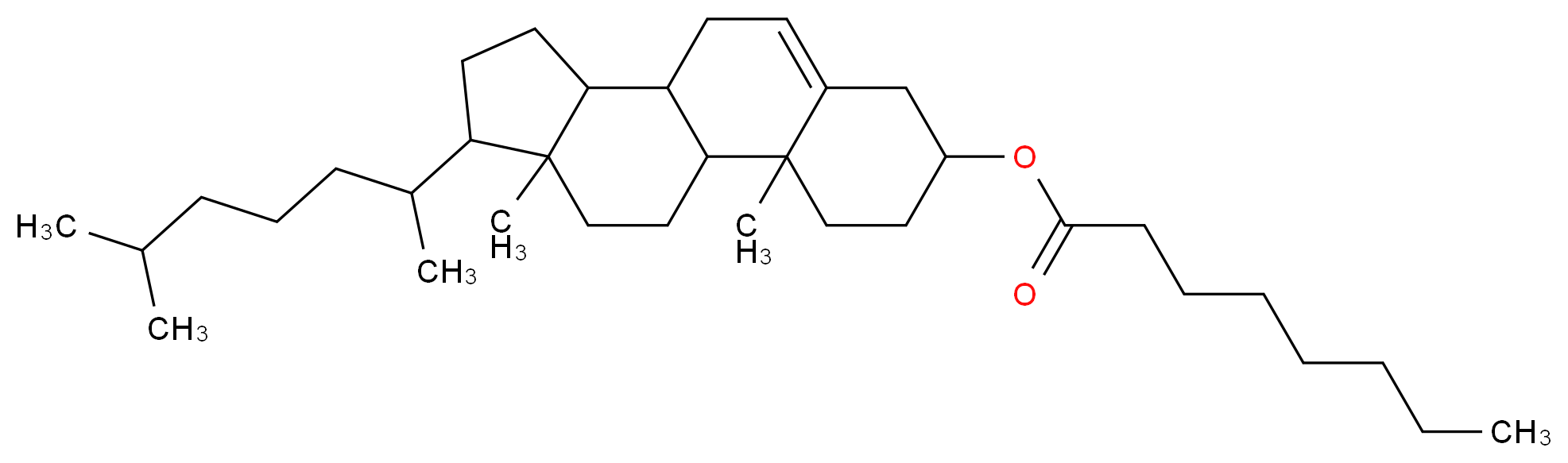 CHOLESTERYL CAPRYLATE_分子结构_CAS_1182-42-9)