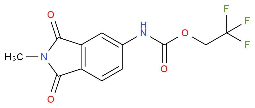 2,2,2-trifluoroethyl 2-methyl-1,3-dioxo-2,3-dihydro-1H-isoindol-5-ylcarbamate_分子结构_CAS_)