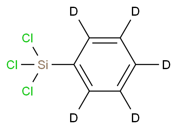 trichloro(<sup>2</sup>H<sub>5</sub>)phenylsilane_分子结构_CAS_59620-12-1