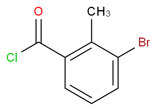 3-Bromo-2-methylbenzoyl chloride 98%_分子结构_CAS_21900-48-1)