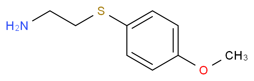 1-[(2-aminoethyl)sulfanyl]-4-methoxybenzene_分子结构_CAS_36155-36-9