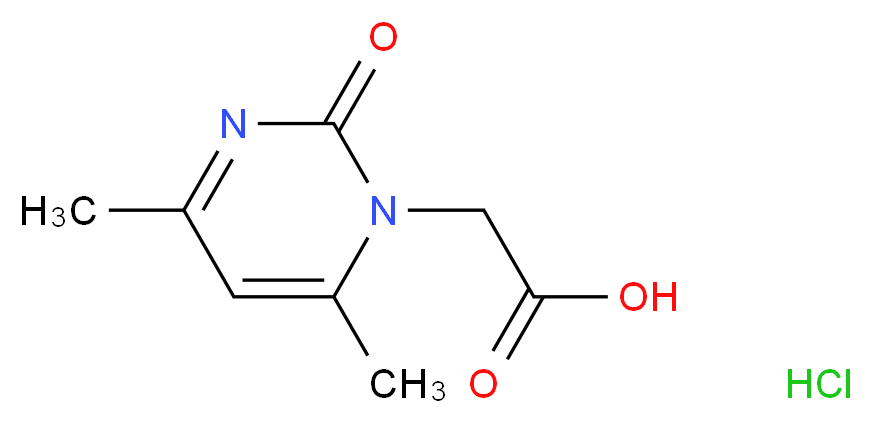 (4,6-Dimethyl-2-oxo-2H-pyrimidin-1-yl)-acetic acid hydrochloride_分子结构_CAS_)